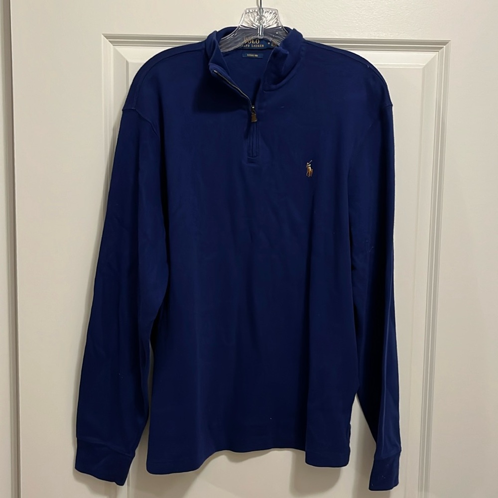 Polo Ralph Lauren navy blue quarter zip size medium